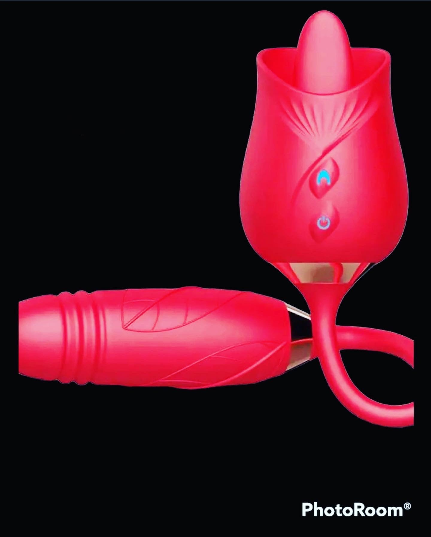 Double Pleasure Tongue Rose Vibrator - Ultimate Toy Double Pleasure Tongue Rose Vibrator - Ultimate Toy