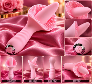 Pink Petal Pleasure - Textured Dual-Stimulation Massager