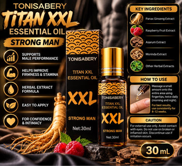 TONISABERY Titan XXL Essential Oil – Men’s Herbal Massage Oil (30 mL)